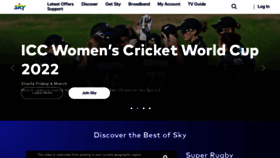 What Sky.co.nz website looked like in 2022 (2 years ago)