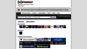 What Steamrep.com website looked like in 2022 (2 years ago)