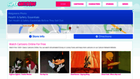 What Supercartoons.net website looked like in 2022 (2 years ago)