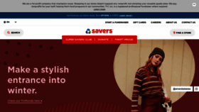 What Savers.com website looked like in 2022 (2 years ago)