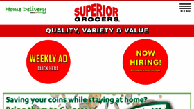 What Superiorgrocers.com website looked like in 2022 (2 years ago)