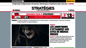 What Strategies.fr website looked like in 2022 (2 years ago)
