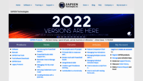 What Sapien.com website looked like in 2022 (2 years ago)