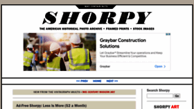 What Shorpy.com website looked like in 2022 (2 years ago)