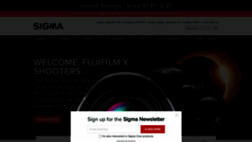 What Sigmaphoto.com website looked like in 2022 (2 years ago)