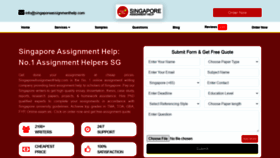 What Singaporeassignmenthelp.com website looked like in 2022 (2 years ago)