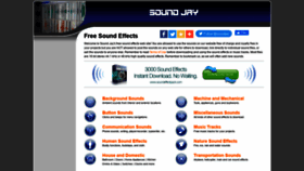 What Soundjay.com website looked like in 2022 (2 years ago)