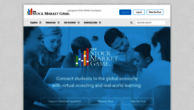 What Stockmarketgame.org website looked like in 2022 (2 years ago)