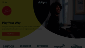 What Skoove.com website looked like in 2022 (2 years ago)