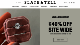 What Slateandtell.com website looked like in 2022 (2 years ago)