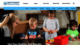 What Southeasttech.edu website looked like in 2022 (3 years ago)