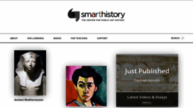 What Smarthistory.org website looked like in 2022 (2 years ago)