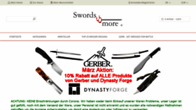 What Swords-and-more.com website looked like in 2022 (2 years ago)