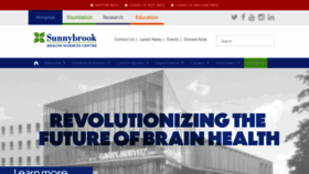 What Sunnybrook.ca website looked like in 2022 (2 years ago)