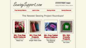 What Sewingsupport.com website looked like in 2022 (2 years ago)