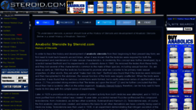 What Steroid.com website looked like in 2022 (2 years ago)