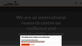 What Stockholmresilience.org website looked like in 2022 (3 years ago)