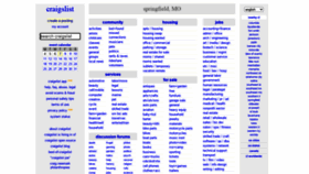 What Springfield.craigslist.org website looked like in 2022 (2 years ago)
