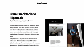 What Snacktools.com website looked like in 2022 (2 years ago)