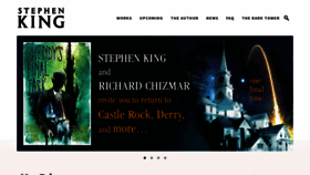 What Stephenking.com website looked like in 2022 (2 years ago)