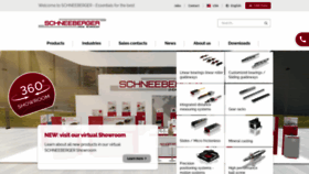 What Schneeberger.com website looked like in 2022 (2 years ago)
