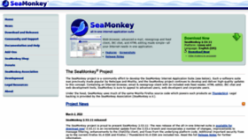 What Seamonkey-project.org website looked like in 2022 (2 years ago)
