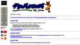 What Synchro.net website looked like in 2022 (2 years ago)