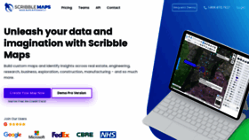 What Scribblemaps.com website looked like in 2022 (2 years ago)