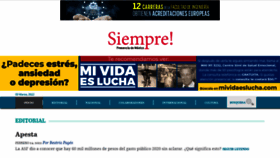 What Siempre.mx website looked like in 2022 (2 years ago)