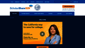 What Scholarshare529.com website looked like in 2022 (2 years ago)