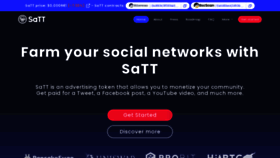 What Satt-token.com website looked like in 2022 (2 years ago)