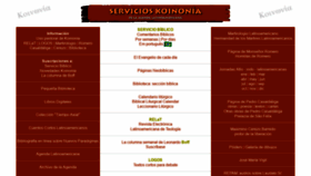 What Servicioskoinonia.org website looked like in 2022 (2 years ago)