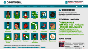 What Simptomer.ru website looked like in 2022 (2 years ago)