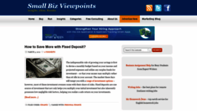 What Smallbizviewpoints.com website looked like in 2022 (2 years ago)