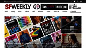 What Sfweekly.com website looked like in 2022 (2 years ago)