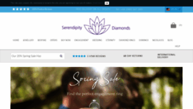 What Serendipitydiamonds.com website looked like in 2022 (2 years ago)