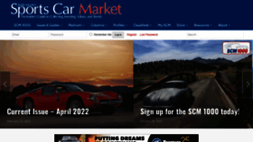 What Sportscarmarket.com website looked like in 2022 (2 years ago)