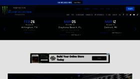 What Supercrosslive.com website looked like in 2022 (2 years ago)