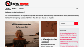 What Sayingimages.com website looked like in 2022 (2 years ago)
