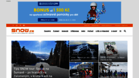 What Snow.cz website looked like in 2022 (2 years ago)