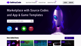 What Sellanycode.com website looked like in 2022 (2 years ago)