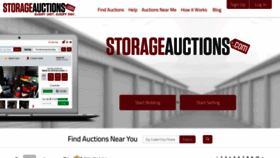 What Storageauctions.com website looked like in 2022 (2 years ago)