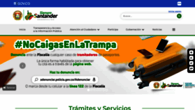 What Santander.gov.co website looked like in 2022 (2 years ago)