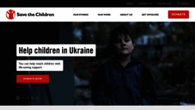 What Savethechildren.org.au website looked like in 2022 (2 years ago)