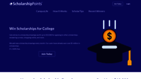 What Scholarshippoints.com website looked like in 2022 (2 years ago)