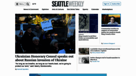 What Seattleweekly.com website looked like in 2022 (2 years ago)