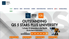What Segi.edu.my website looked like in 2022 (2 years ago)