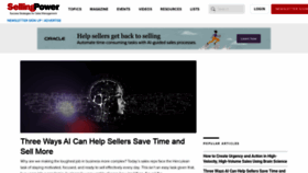 What Sellingpower.com website looked like in 2022 (2 years ago)