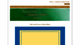 What Siddhayoga.org website looked like in 2022 (2 years ago)