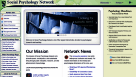 What Socialpsychology.org website looked like in 2022 (2 years ago)